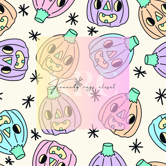 Pastel pumpkins